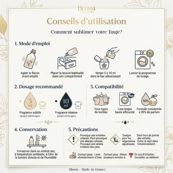 Blossi – Parfum de lessive - Conseils